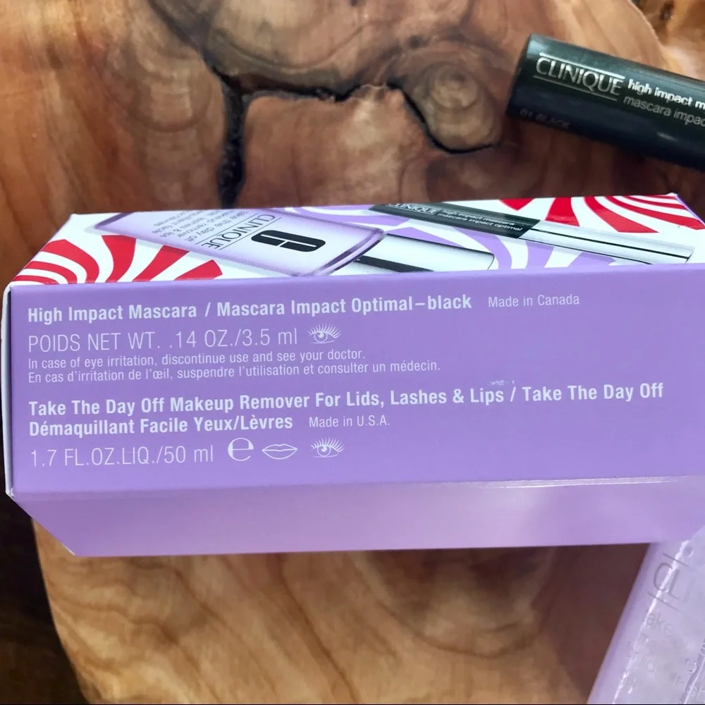 🆕Clinique Black High Impact Mascara and Take the Day Off Makeup Remover